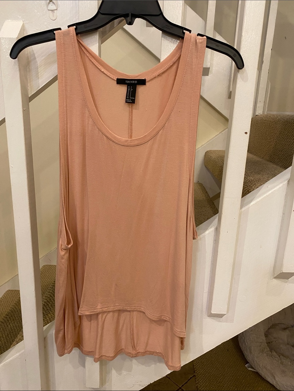 Forever 21 Blush Peachy high low  Scoop Tank top S